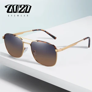 2020 Марка Classic Square Поляризованные Солнцезащитные Очки Мужчины Женщины Вождение Металлический Каркас Солнцезащитные Очки Мужские Очки UV400 Gafas De Sol 17076