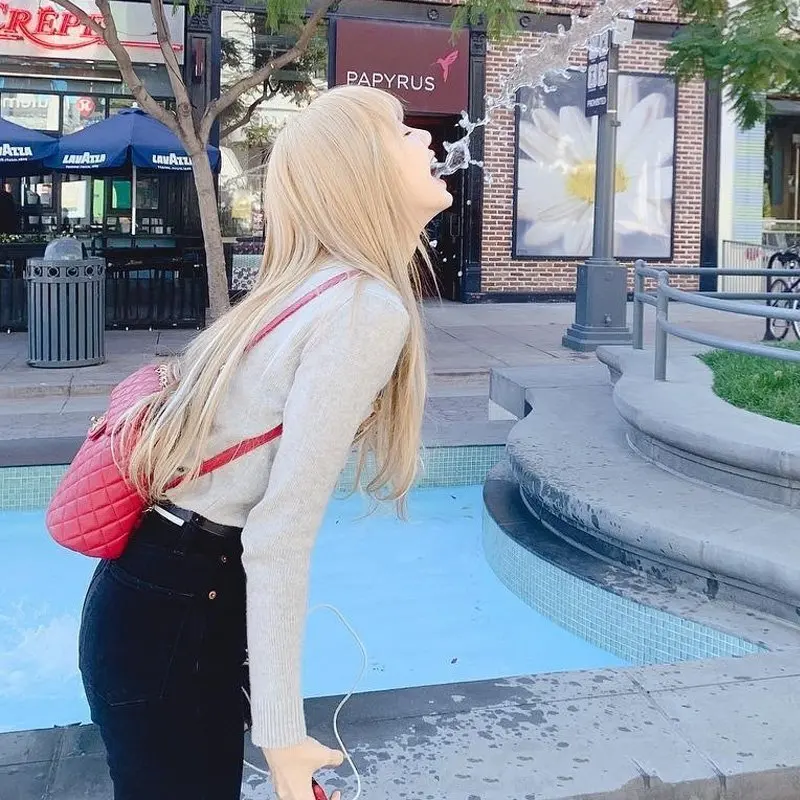 Kpop, черные, розовые, Лиза, уличная мода, высокая талия, с дырками, обтягивающие джинсы для женщин, осень, корейский стиль, сексуальные, обтягивающие джинсы, одежда для девочек