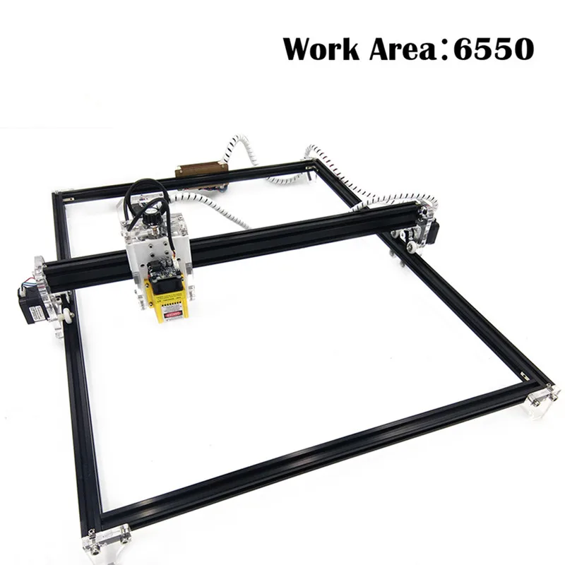 

50*65cm Mini 2500/5500MW 15W CNC Laser Engraving Machine 2Axis DC 12V DIY Engraver Desktop Wood Router/Cutter/Printer