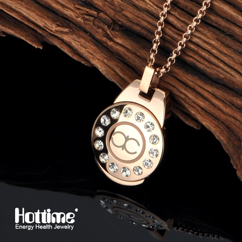 Hottime Магнитная Нержавеющая сталь DIY Подвеска Цепочки и ожерелья Мощность диск