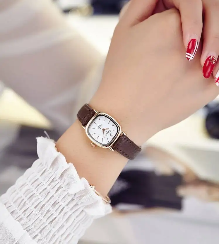 2018 Brand Women Watches Women leather Square reloj mujer Luxury Dress Watch Ladies Quartz Wrist Watch Montre Femme