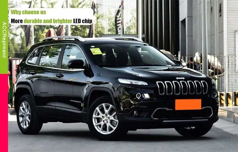 Автомобильный Стайлинг светодиодный налобный фонарь для jeep Cherokee фары новинка года jeep Cherokee светодиодный H7 hid Q5 bi-ксеноновая линзы ближнего и дальнего света