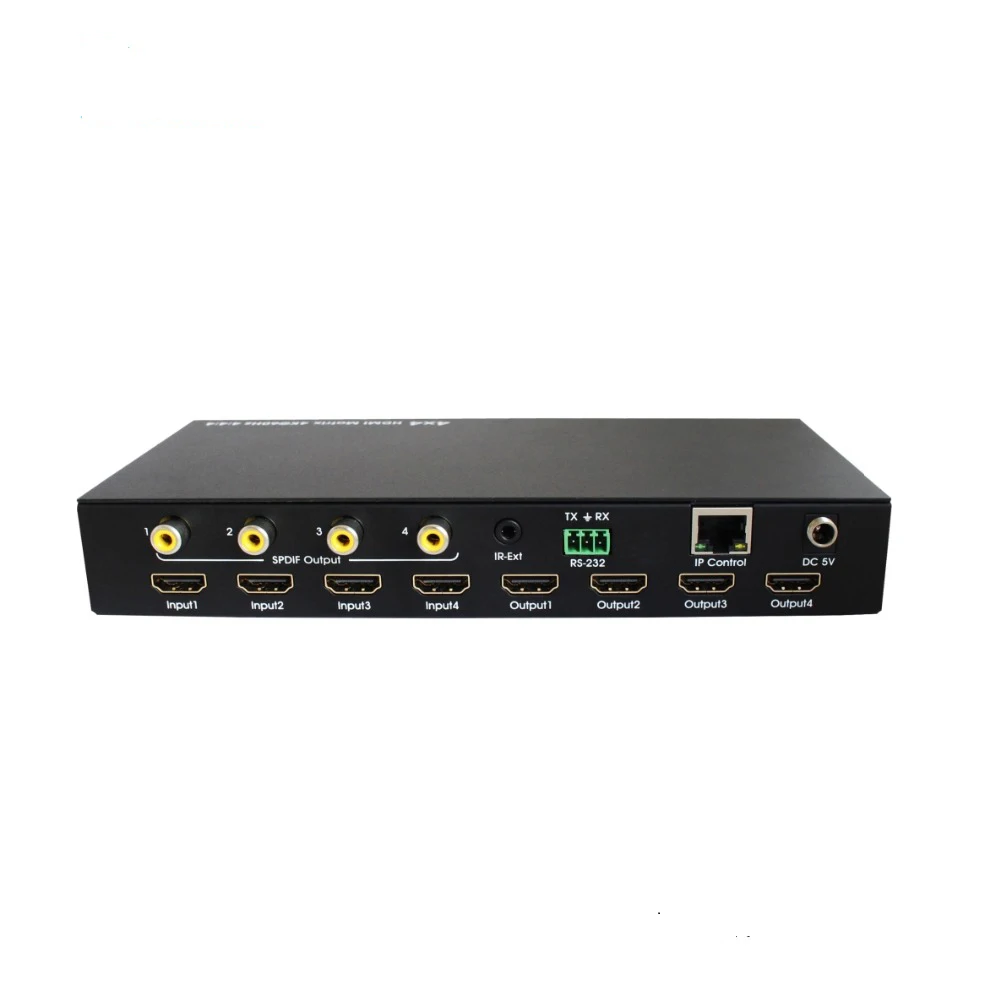 HDMI 2 0 матрица поддерживает 18 Гбит/с 4 выхода Аудио Видео 3D 4K @ 60 Гц YUV4:4:4 IR RS232 IP