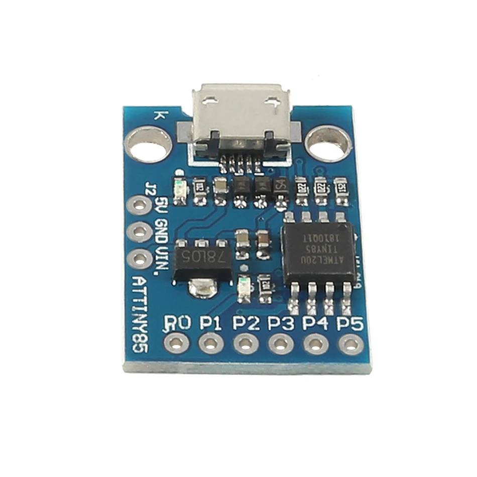 Плата микро-разработки TINY85 с синим черным и зажимом модуль ATTINY85 для Arduino IIC I2C USB 5 В