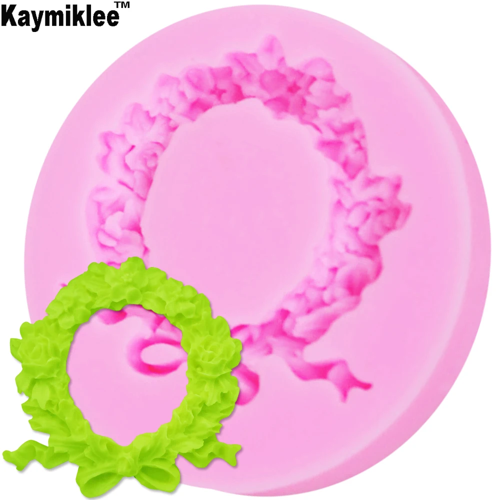 F1149 красивый венок цветы силиконовая форма гирлянда сделай сам из смолы для
