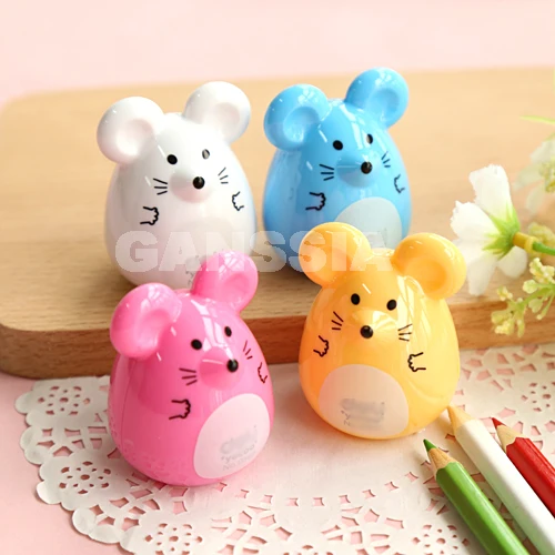 1 шт. Kawaii Мышь дизайн точилки для карандашей Канцтовары Мультяшные точилка офиса