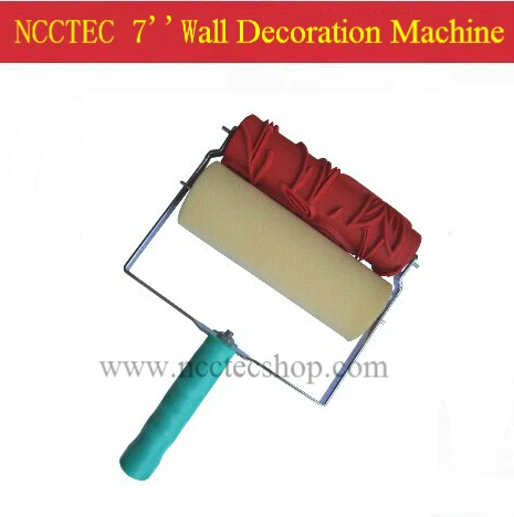 Машина для украшения стен 7 дюймов с 1 красным твердым резиновым роликом и
