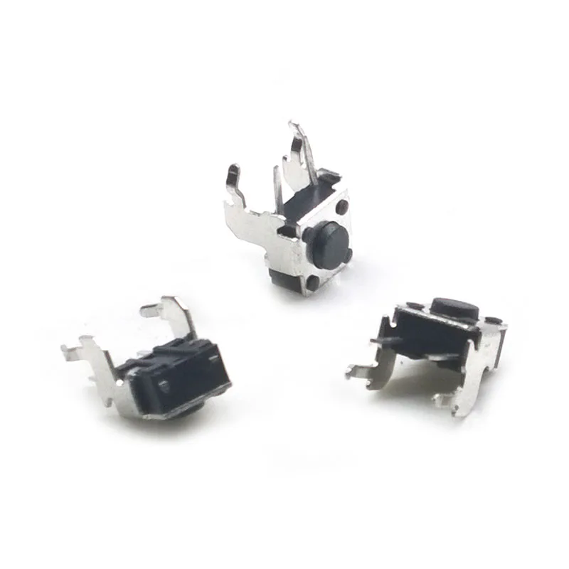 50 шт./лот 6*6*4 5 боковой кронштейн 4 PIN 12V 0.5A кнопочный переключатель тактильный такт