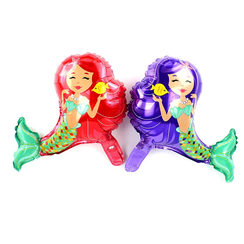 16inch 3d Cartoon Mermaid Balloon Princess Helium Ballon for Kids Birthday Baby Shower Party Decor Supplies | Дом и сад