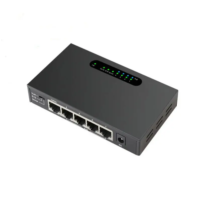 Коммутатор POE на 5 портов 10/100 Мбит/с 4 порта и 1 порт Uplink Ethernet с поддержкой удлинения