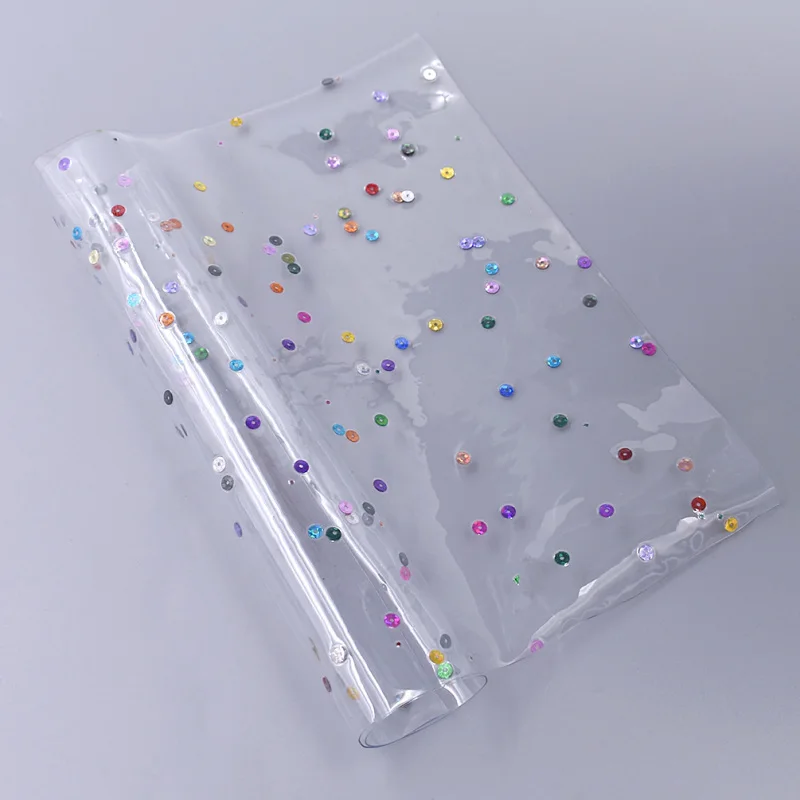 A4 Размер 21x29 см Прозрачная ПВХ кожа ткань для шитья Diy Синтетическая украшения