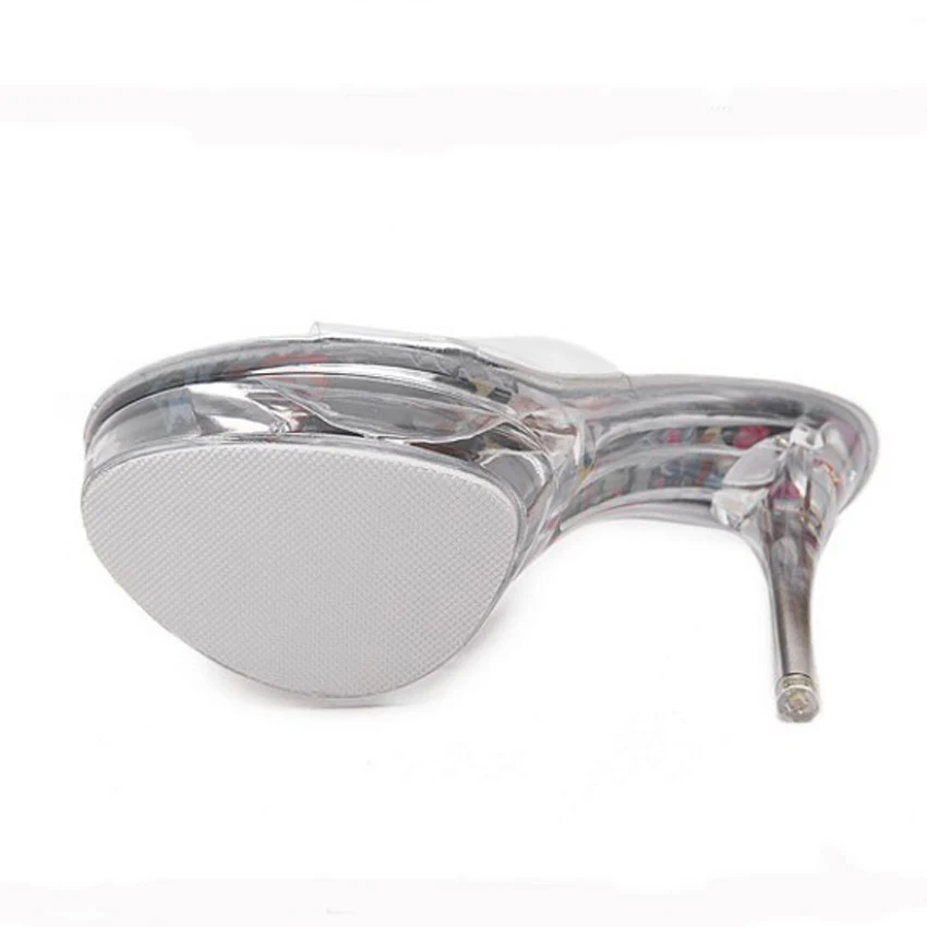 Bigtree женские туфли лодочки из прозрачного ПВХ Прозрачные сандалии На шпильке и на