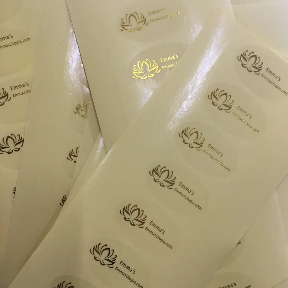 

customized Gold Silver Round Label Seal Sticker Baking Decoration gold print,gold metal sticker, gold blocking; gilding stikcer