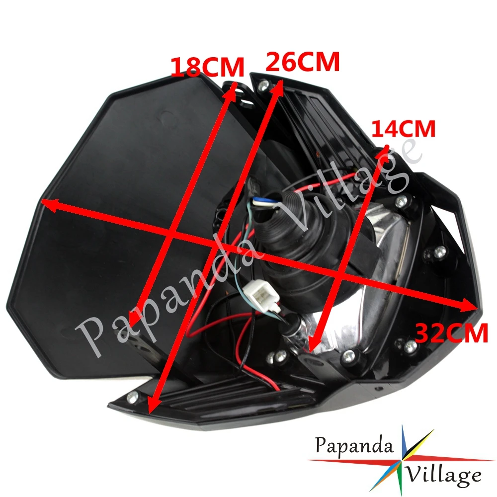Двойной Спорт мотоцикл светодиодный головной светильник обтекатель w/поворотные