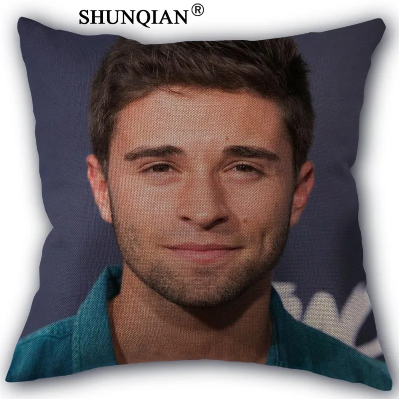 

Jake Miller Pillowcase Cotton Linen Square Zippered Pillow Cover Unique Design Customize Your Picture 45x45cm one side