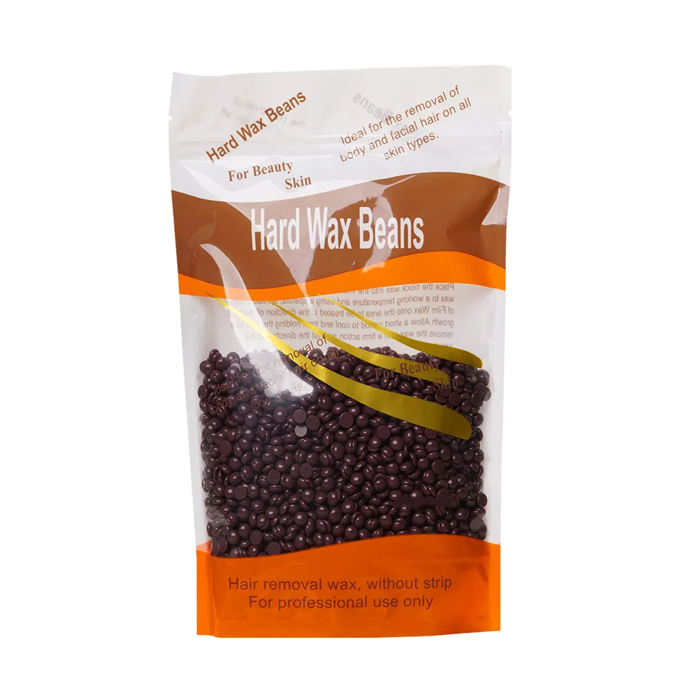 Chocolate 100g LadyMisty, 100 г, восковые бобы, без полосок, для депиляции, горячая пленка, твердый воск, гранулы, для восковой эпиляции, бикини, для лица, для удаления волос, бобы для женщин и мужчин - Цвет: Chocolate 100g