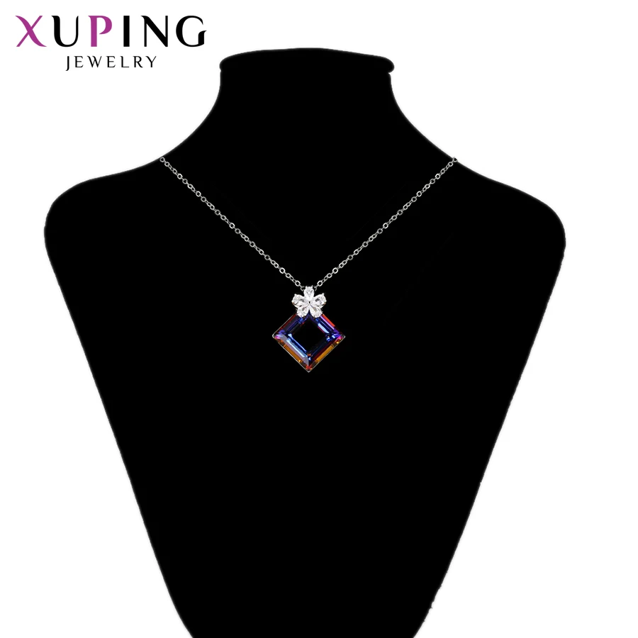 Xuping сладкий кулон ожерелья изысканные кристаллы от Swarovski европейский стиль для