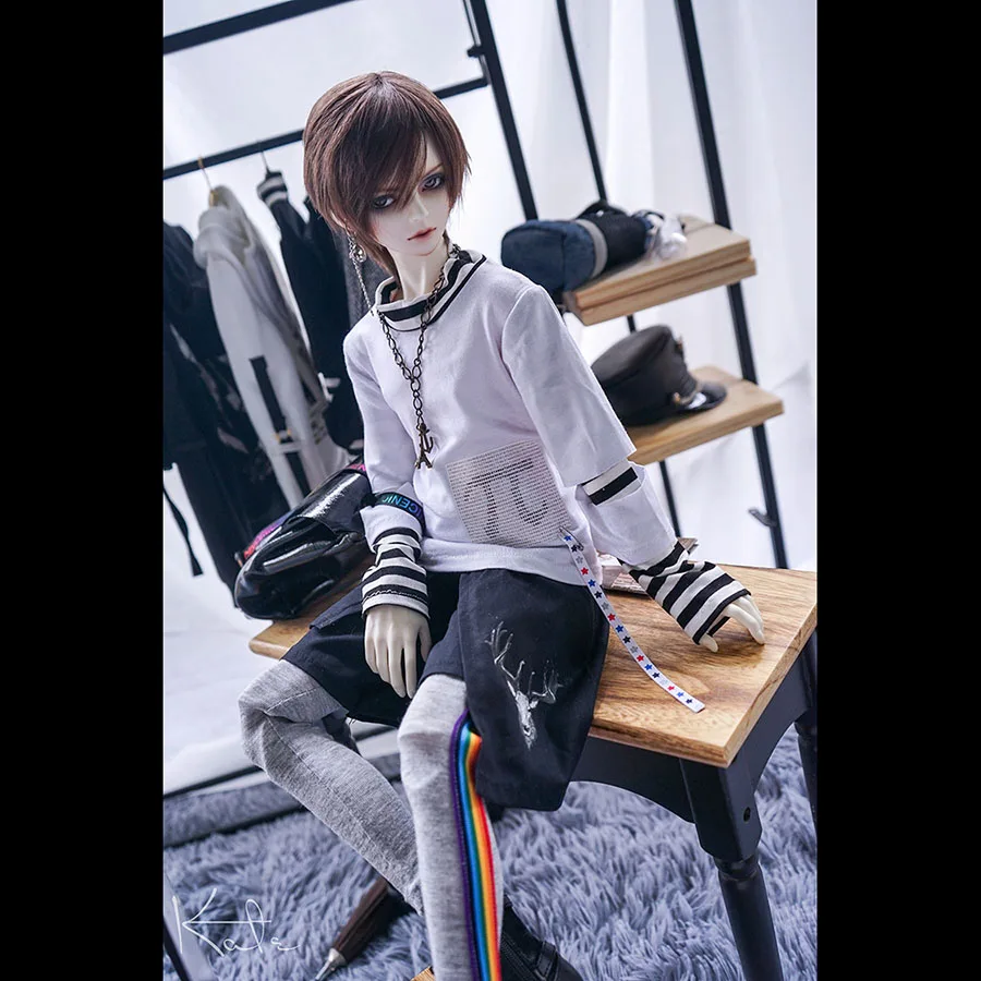 BYBJDHOME декабря BJD SD куклы комплект одежды Белый Черный сочетающаяся одежда коллекция настраиваемый размер костюм