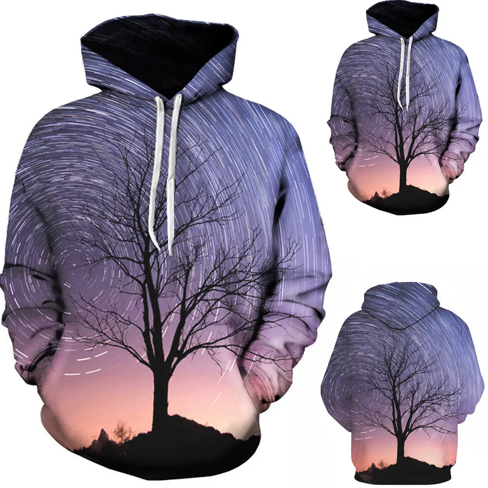 

Men Sweatshirt With Hoodies Men Autumn Winter 3D Print Long Sleeve Hooded Sweatershirt Top Blouse #NFC
