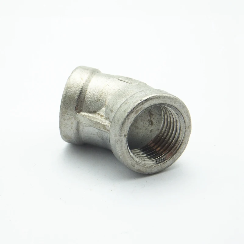 Фитинг-соединитель BSP для воды масла и воздуха нержавеющая сталь 304 1/2 дюйма 45