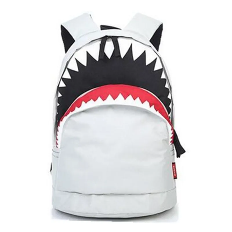Винтаж граффити аниме Акула печати рюкзак брендовые дизайнерские рюкзаки для