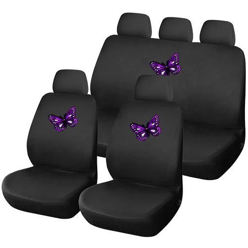 Butterfly F8S красивый принт подсолнечника Универсальный Полный комплект Автомобильный интерьер Аксессуары Необычные автокресла - Название цвета: Butterfly