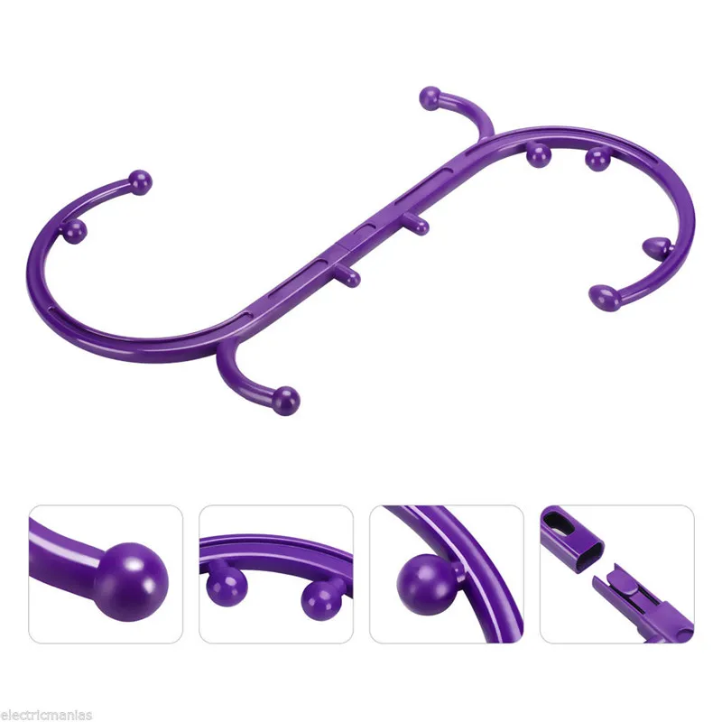 S образный самомассажный инструмент 10 ручек съемный многофункциональный