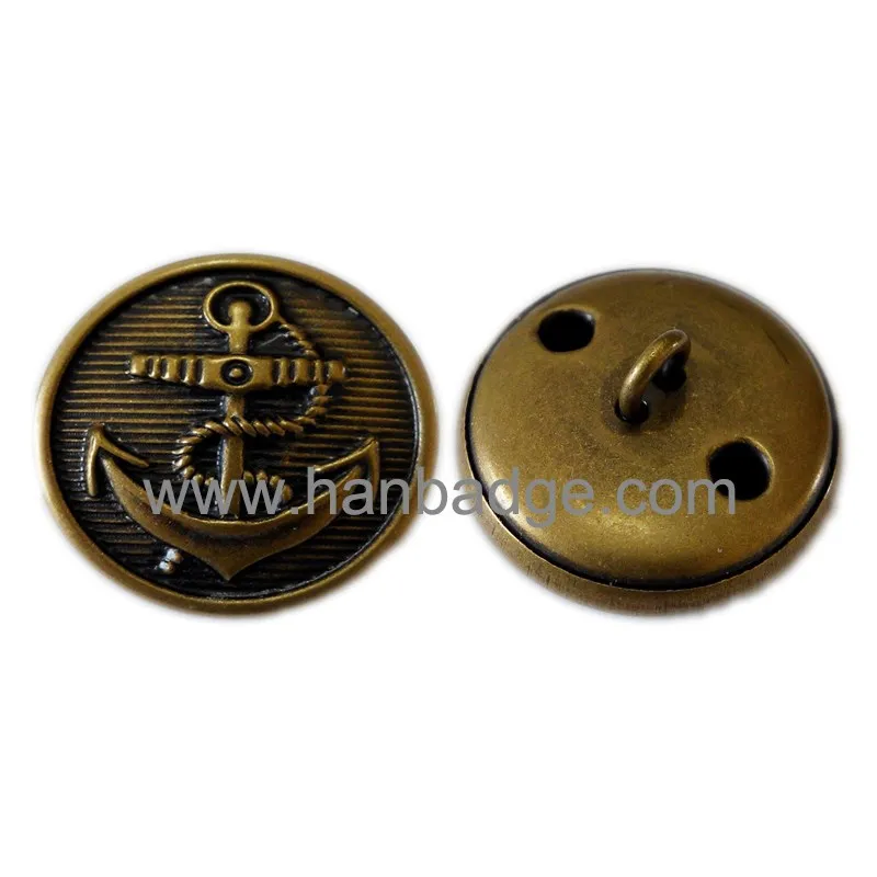 Полицейская пуговица на заказ военный 3d-дизайн с хвостовиком для задней части