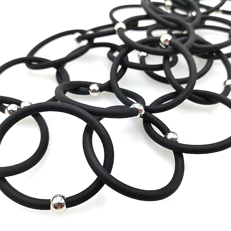 

New Handcrafted Necklace Round Black Classic collares Designers Art Rubber Jewelry Fashion Minimalist Necklace Quality Geometric