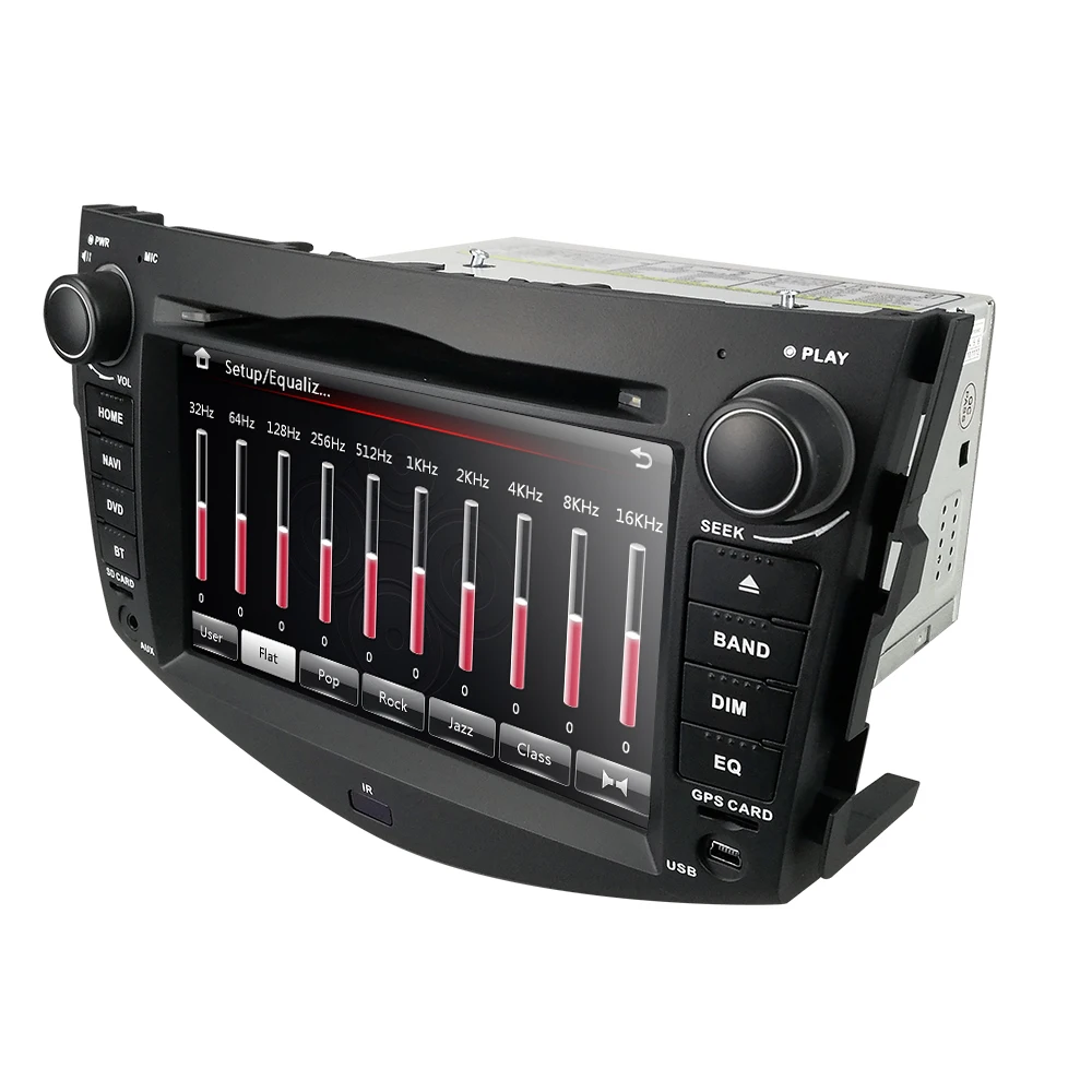 Автомагнитола Sat Nav dvd-плеер для Toyota RAV4 2006-2012 с gps навигацией Радио ТВ Стерео система Bluetooth и карта 8g