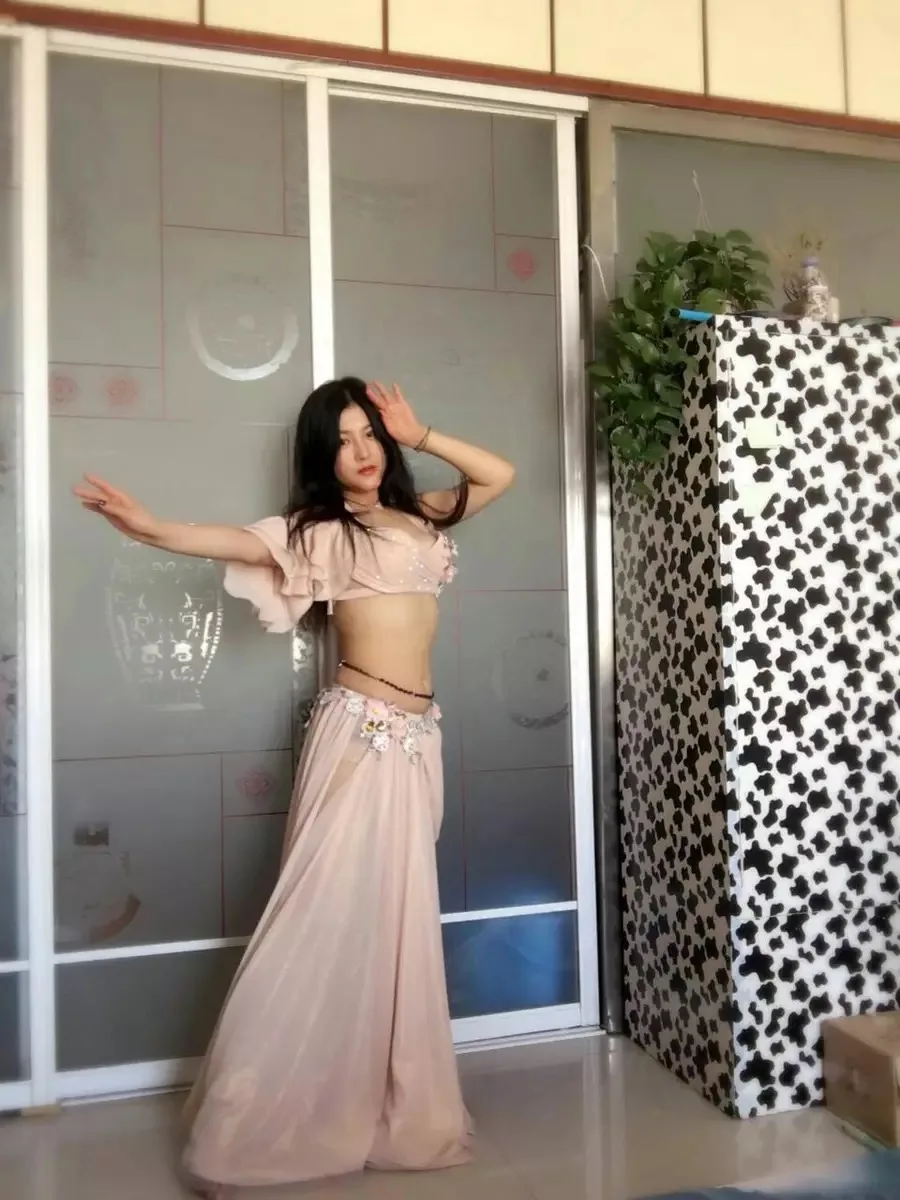Bellydance oriental Belly Indian gypsy eastern dance dancing costume costumes clothes bra belt robe ring skirt dress set suit 54 |