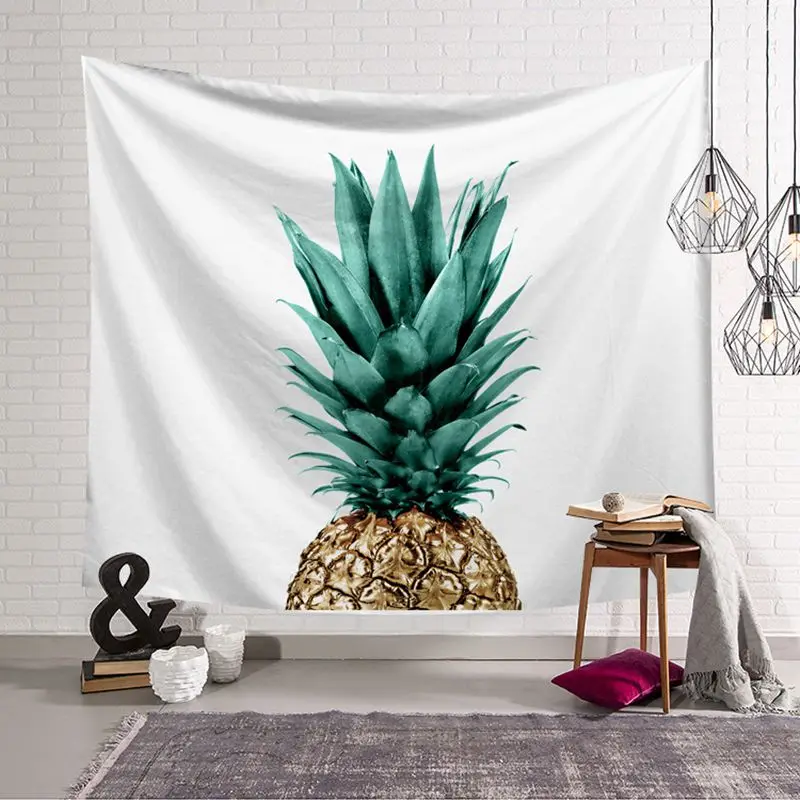 Северное растение гобелен с изображение листьев кактус Настенный Ковер ananas