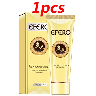 1PCS Style 1 Efero, черная маска для лица, маска для удаления черных точек, лечение пор, Полоска, черная маска для головы, полоски для носа, отшелушивающая маска - Цвет: 1PCS Style 1
