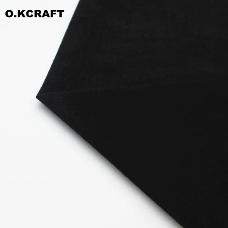 Black 40x50 см 30 цветов Самая дешевая полиэфирная флисовая ткань трикотажная бархатная матовая ткань для лоскутного шитья куклы мягкие игрушки ткань - Цвет: Black