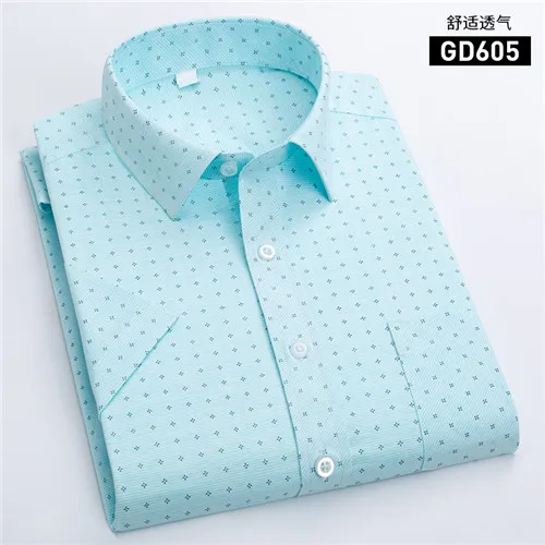 GD605 DAVYDAISY Новое поступление Высококачественная Летняя мужская рубашка с коротким рукавом мужская рубашка с принтом Мужская брендовая мягкая одежда DS319 - Цвет: GD605