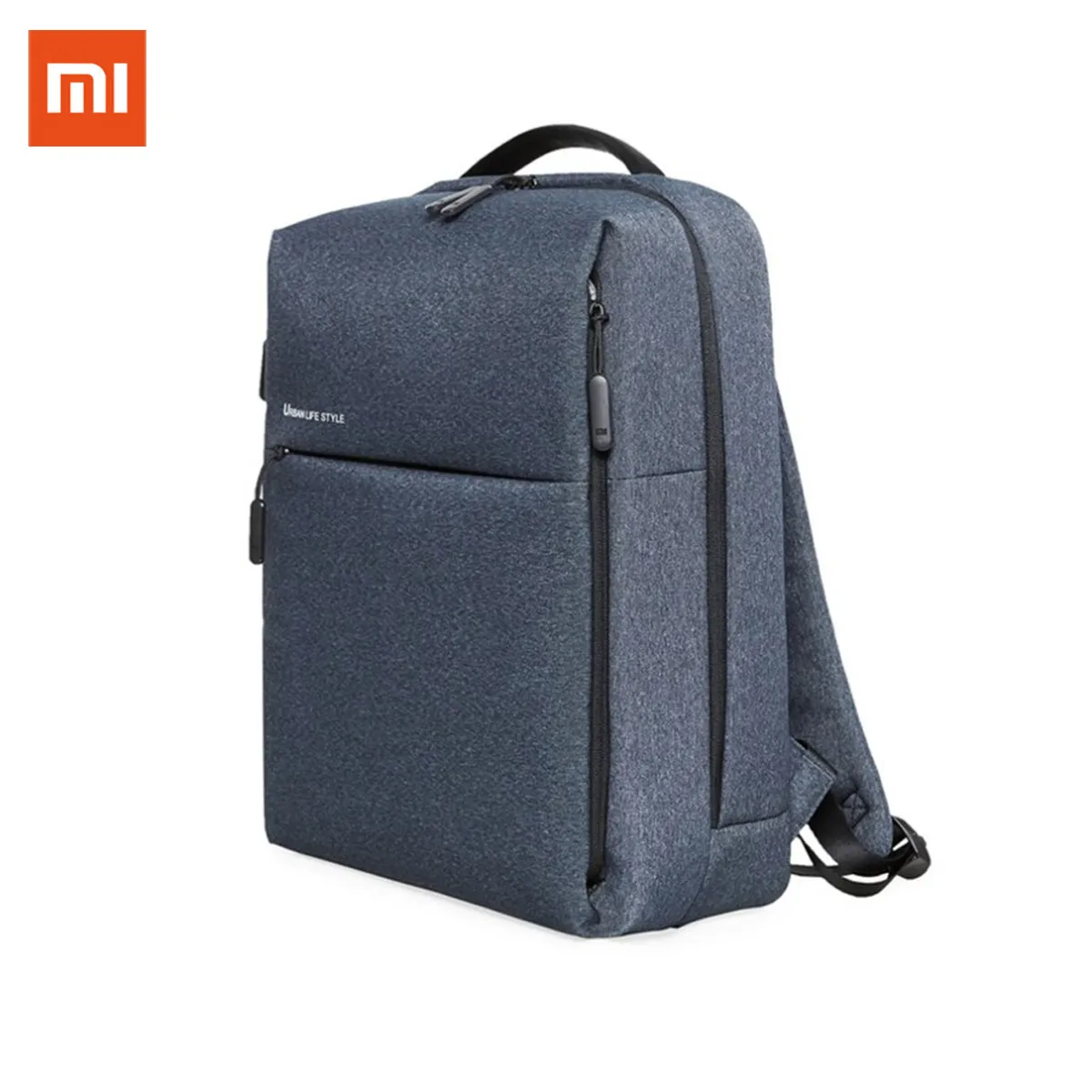 Xiaomi Mi Рюкзак городской жизни Стиль плечи OL Сумка Рюкзак Школьная Студенческая сумка вещевой мешок 14 дюймов сумки для ноутбука - Цвет: Темно-синий