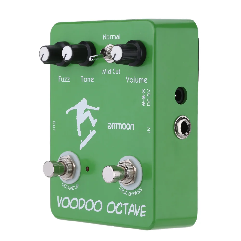 Ammoon AP 12 Fuzz педаль для гитары Voodoo Octave Фуз эффект гитарных эффектов настоящий обход