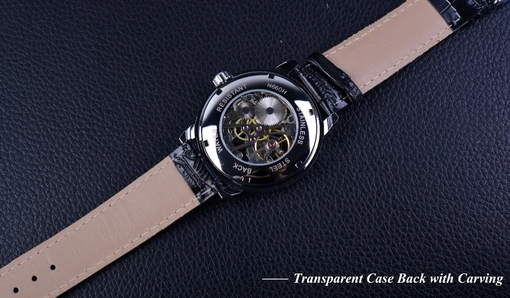 Часы наручные Forsining Мужские механические дизайнерские Роскошные брендовые с