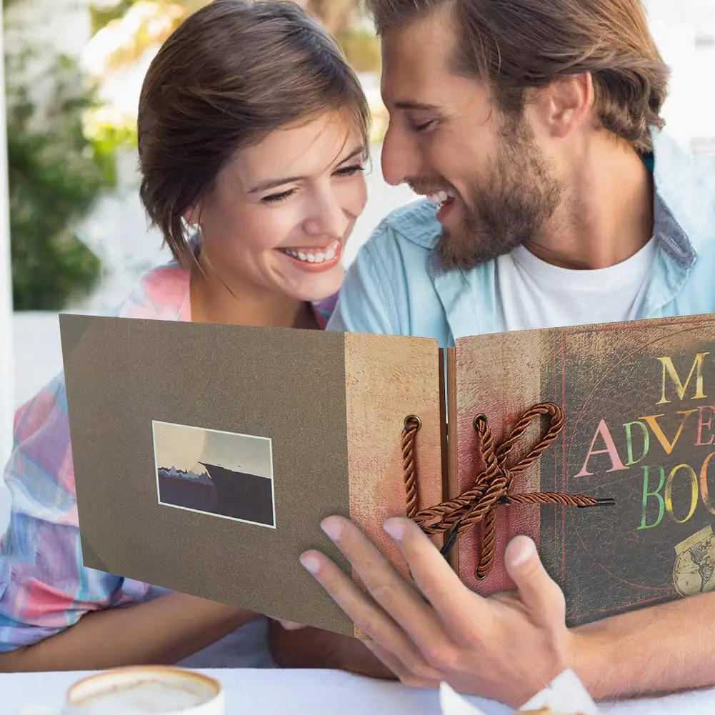 OurWarm 80 страниц моя книга приключений DIY Ручная работа наша книга приключений скрапбук фотоальбом юбилей свадебные подарки