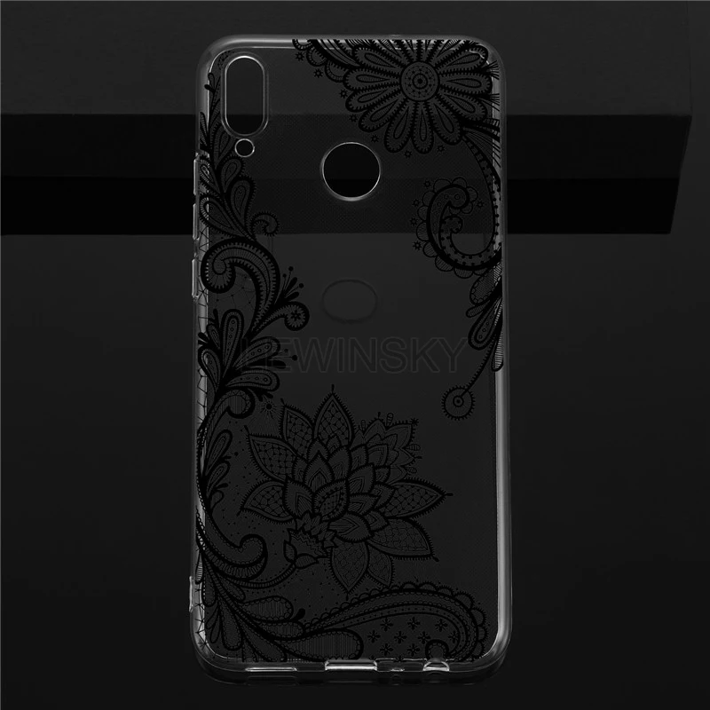 Кружевное платье с цветочным рисунком мягкий ТПУ чехол на huawei Honor 8X 8A 7A 7C Коврики 10 20 P10 P30 P20 lite Pro Nova 3i Y7 Y6 Y5 чехол Крышка
