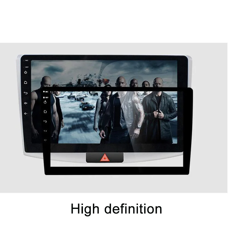 Автомобильное радио из закаленного стекла для Радио DVD gps lcd Полный сенсорный экран пленка наклейка защитная 9 дюймов магнитофон Стерео Авторадио