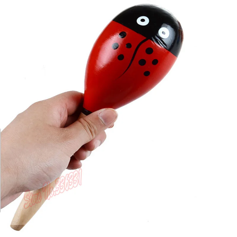 Лидер продаж новинка 2016 1 шт. детские игрушки Красочные деревянный Маракас