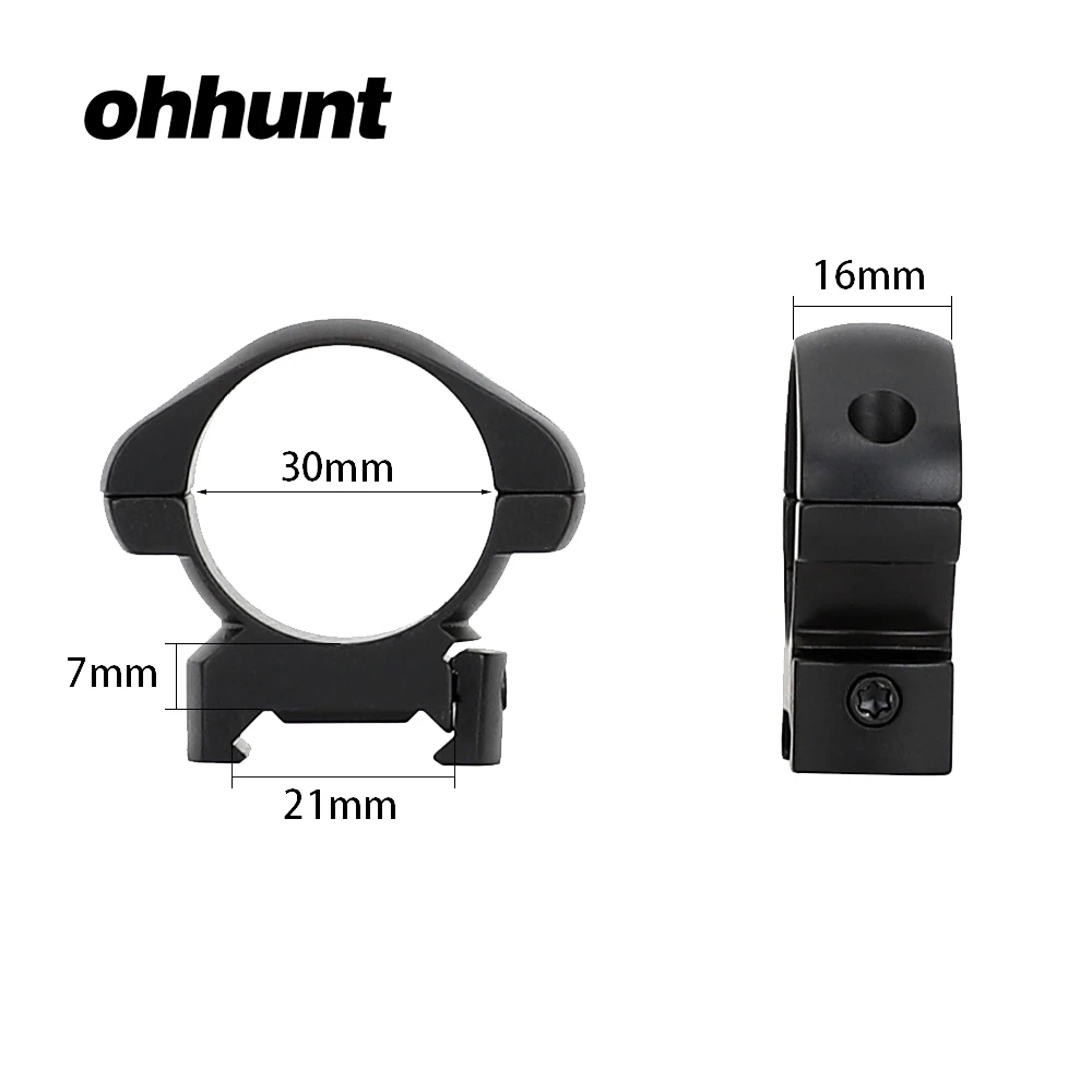 Ohhunt тактические стальные кольца для прицела 2 шт. 30 мм Диаметр средний профиль Пикатинни кольца для прицела Weaver Для охотничьей винтовки прицел