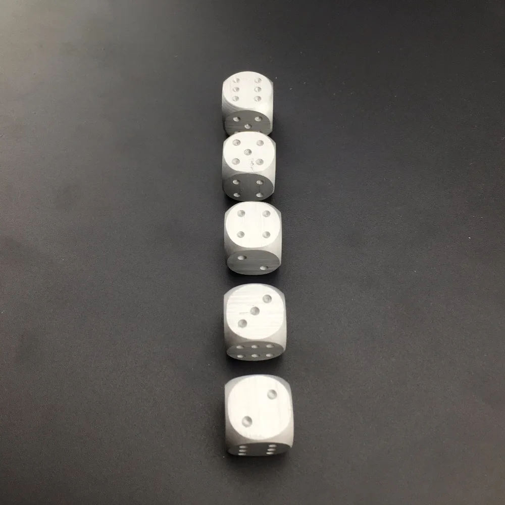 5 шт./компл. женственное серебряное покрытие твердые кости для домино игровая