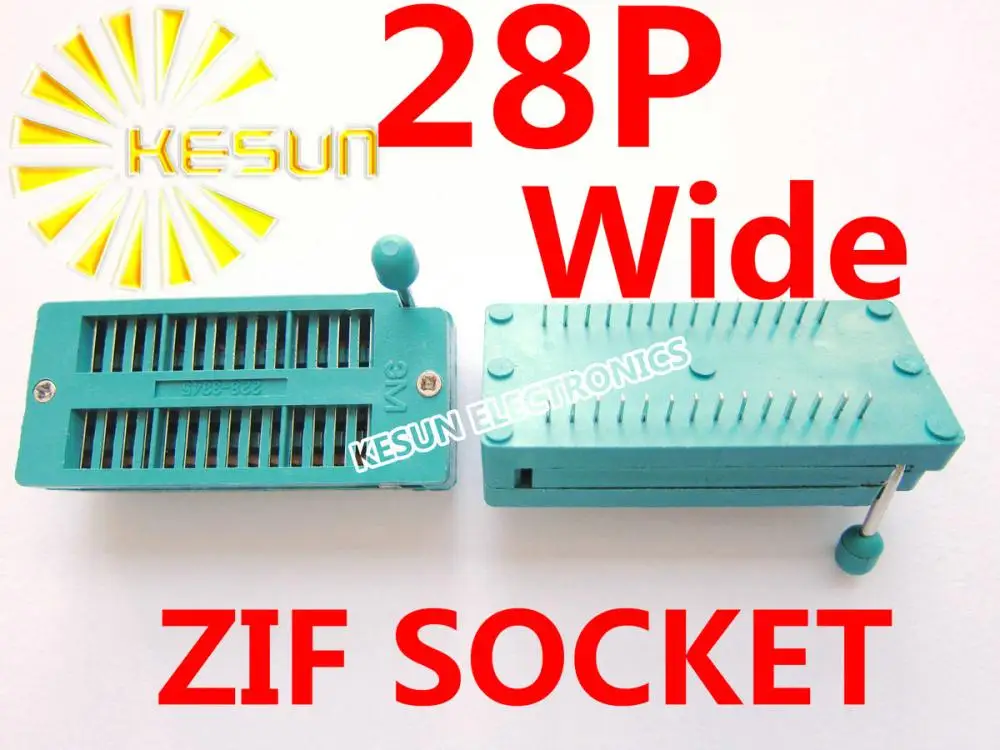 20 шт 2 54 мм 28P широкая универсальная розетка ZIF 28pin|socket|socket universalsocket zif |