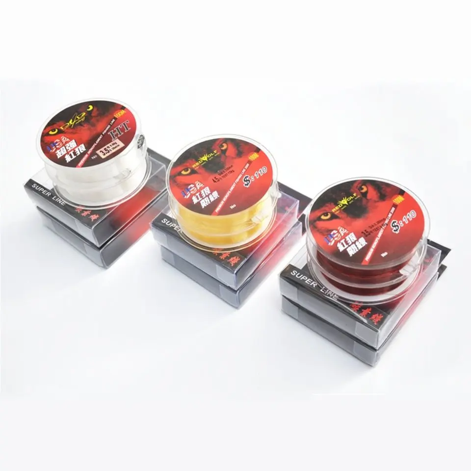 Нейлоновая рыболовная леска лучшего качества 100 м красная Фирменная 30 нейлоновая