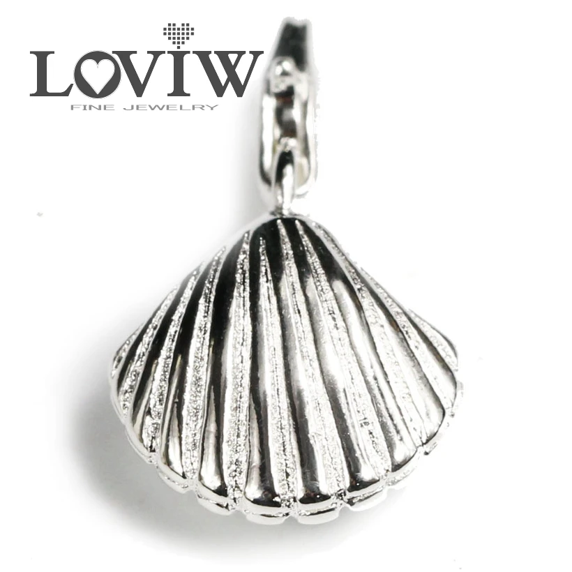 Подвеска в виде ракушки модное серебряное ювелирное изделие европейском стиле