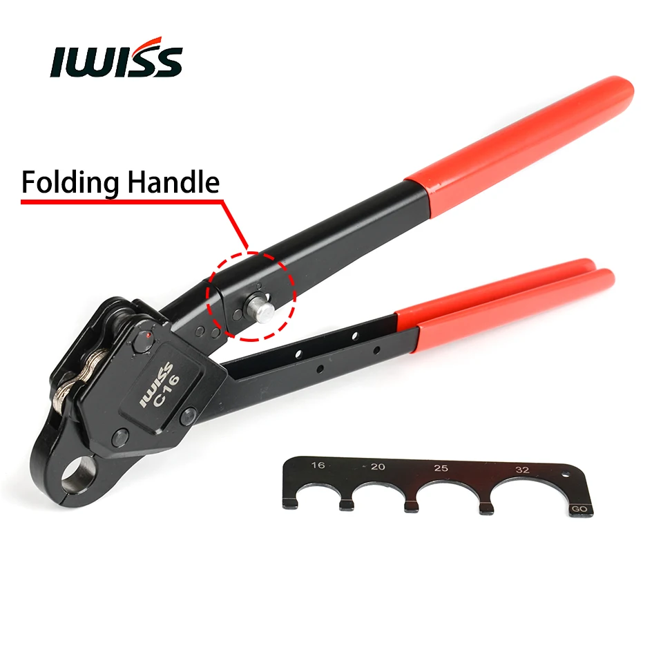 IWISS Австралия C Тип обжимной инструмент IWS-C16 IWS-C20 для 16 и 20 PEX трубы прессования