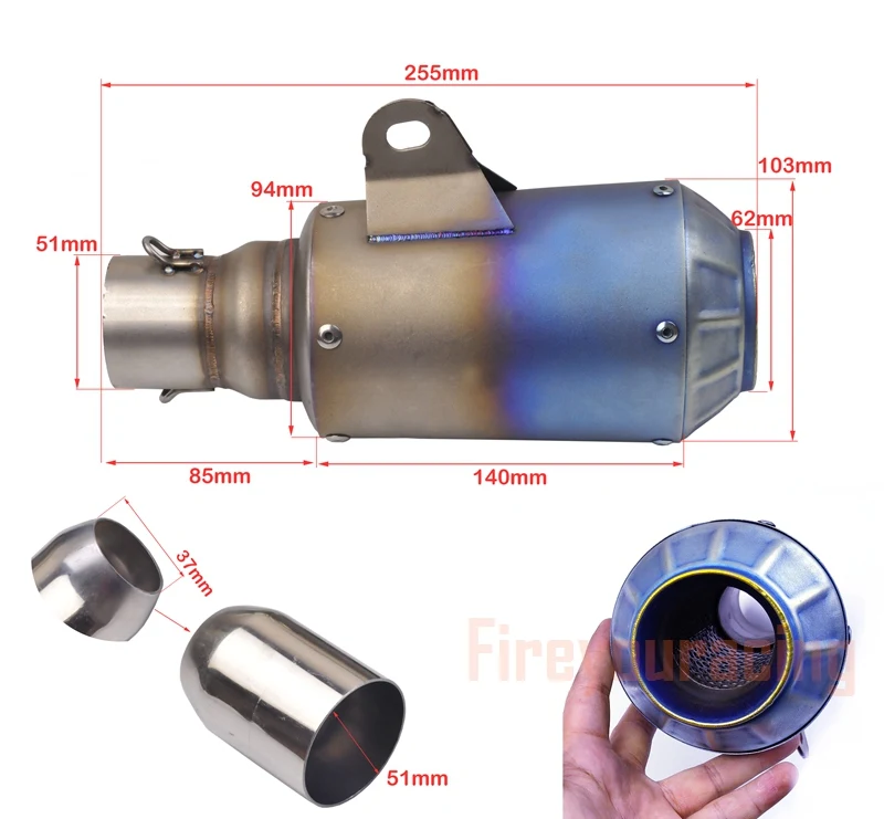 Универсальные мотоциклетные выхлопные хромированные мотокронштейны 51 мм для gsxr