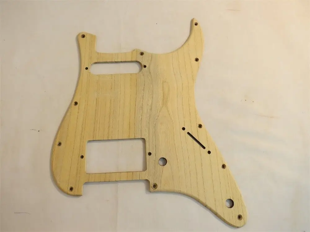 

1PCS Hand made white Ailanthus wood Strat Pickguard High Quality SH #4355